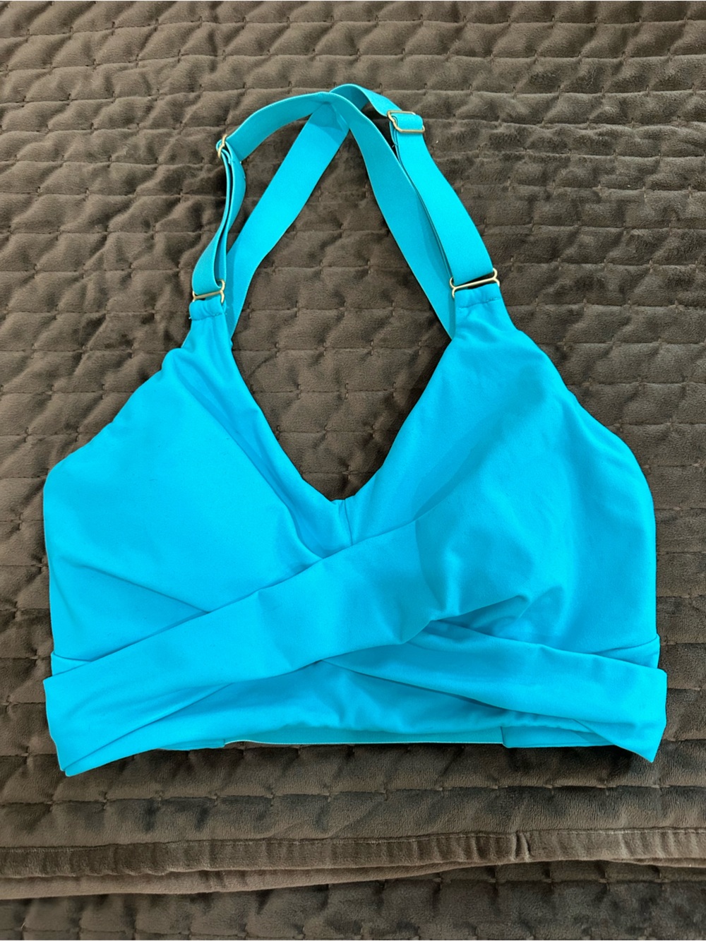 BuffBunny Candy Wrap Bra Blue Size Medium